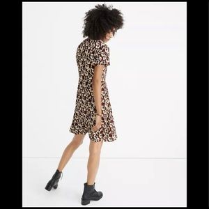 Madewell floral button wrap dress